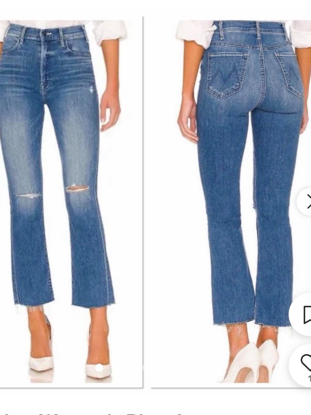 MOTHER The Weekender Ankle Fray Jeans in Wild wash